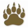 Bear Paw Claw Print - Vinyl Decal Sticker - CHOOSE Size & Color