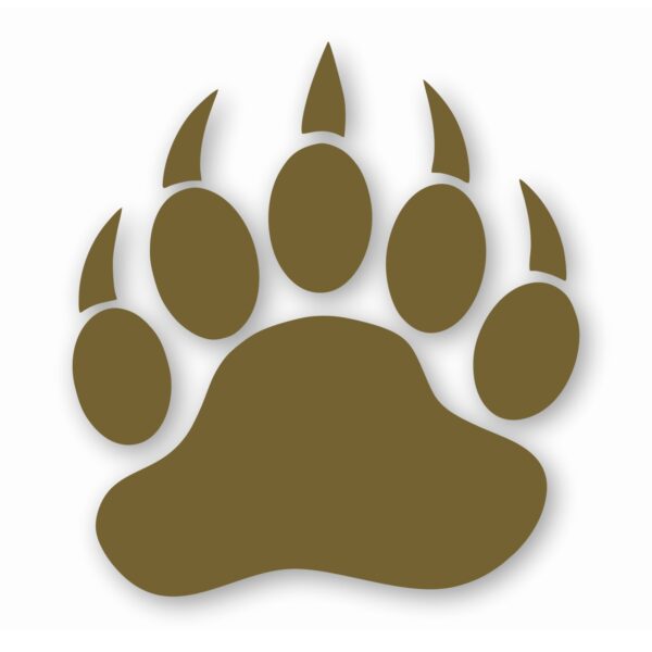 Bear Paw Claw Print - Vinyl Decal Sticker - CHOOSE Size & Color