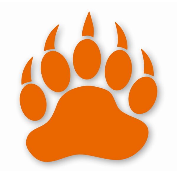 Bear Paw Claw Print - Vinyl Decal Sticker - CHOOSE Size & Color
