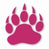 Bear Paw Claw Print - Vinyl Decal Sticker - CHOOSE Size & Color
