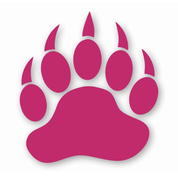 Bear Paw Claw Print - Vinyl Decal Sticker - CHOOSE Size & Color