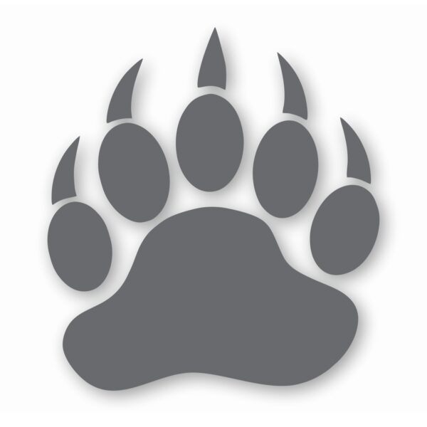 Bear Paw Claw Print - Vinyl Decal Sticker - CHOOSE Size & Color