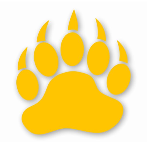 Bear Paw Claw Print - Vinyl Decal Sticker - CHOOSE Size & Color
