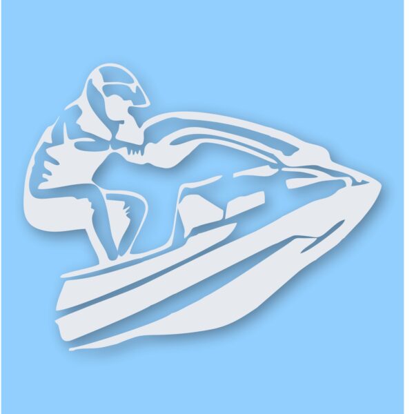 JET SKI JETSKI RACING GRAPHIC - Vinyl Decal Sticker - CHOOSE Size & Color