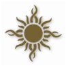 Tribal Sun Fire Flame - Vinyl Decal Sticker - CHOOSE Size & Color