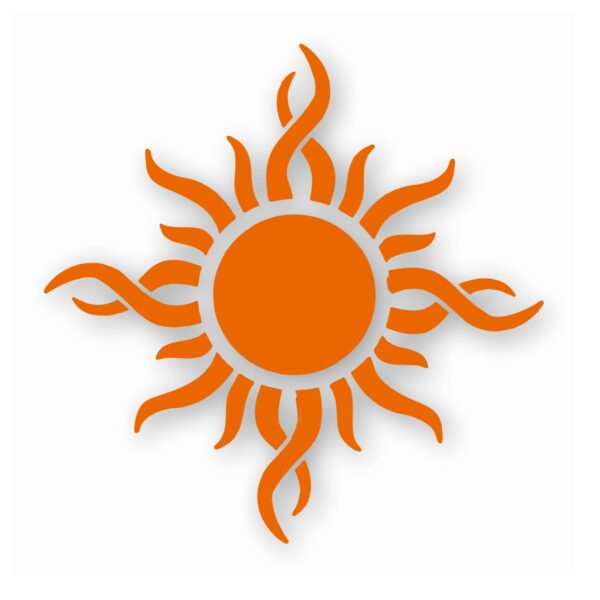 Tribal Sun Fire Flame - Vinyl Decal Sticker - CHOOSE Size & Color