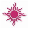 Tribal Sun Fire Flame - Vinyl Decal Sticker - CHOOSE Size & Color