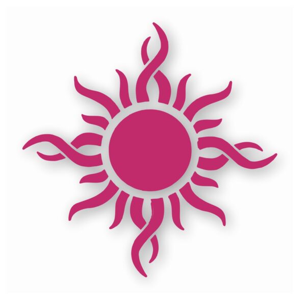 Tribal Sun Fire Flame - Vinyl Decal Sticker - CHOOSE Size & Color