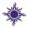 Tribal Sun Fire Flame - Vinyl Decal Sticker - CHOOSE Size & Color