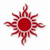 Tribal Sun Fire Flame - Vinyl Decal Sticker - CHOOSE Size & Color