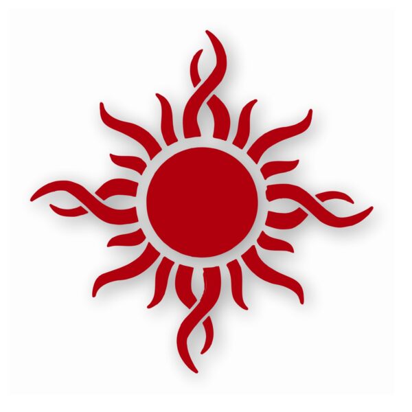 Tribal Sun Fire Flame - Vinyl Decal Sticker - CHOOSE Size & Color
