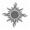 Tribal Sun Fire Flame - Vinyl Decal Sticker - CHOOSE Size & Color