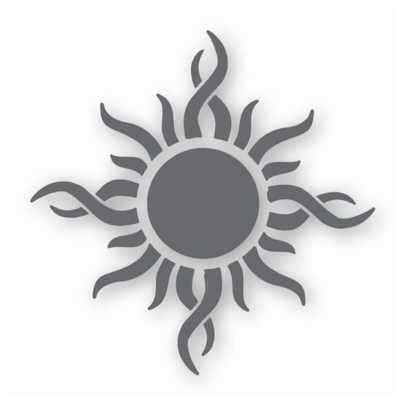 Tribal Sun Fire Flame - Vinyl Decal Sticker - CHOOSE Size & Color
