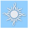 Tribal Sun Fire Flame - Vinyl Decal Sticker - CHOOSE Size & Color