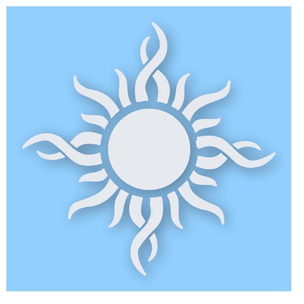 Tribal Sun Fire Flame - Vinyl Decal Sticker - CHOOSE Size & Color