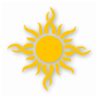 Tribal Sun Fire Flame - Vinyl Decal Sticker - CHOOSE Size & Color