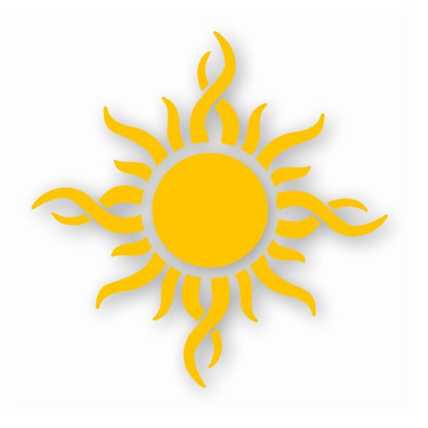 Tribal Sun Fire Flame - Vinyl Decal Sticker - CHOOSE Size & Color