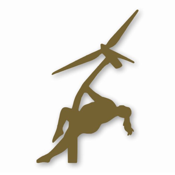 Wind Turbine Thick Stripper - Vinyl Decal Sticker - CHOOSE Size & Color