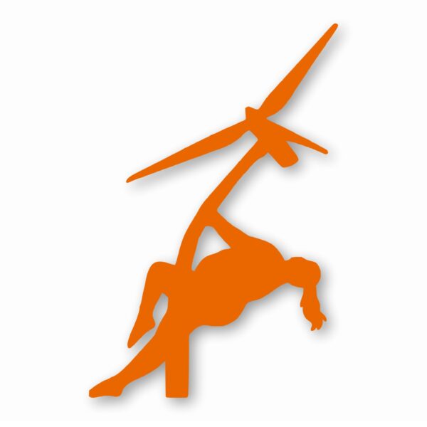 Wind Turbine Thick Stripper - Vinyl Decal Sticker - CHOOSE Size & Color