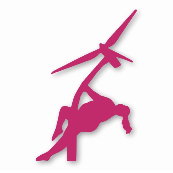 Wind Turbine Thick Stripper - Vinyl Decal Sticker - CHOOSE Size & Color