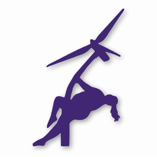 Wind Turbine Thick Stripper - Vinyl Decal Sticker - CHOOSE Size & Color
