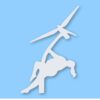 Wind Turbine Thick Stripper - Vinyl Decal Sticker - CHOOSE Size & Color