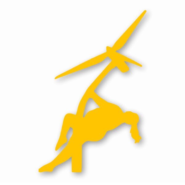 Wind Turbine Thick Stripper - Vinyl Decal Sticker - CHOOSE Size & Color