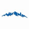 MOUNTAIN RANGE LANDSCAPE Sasquatch - Vinyl Decal Sticker - CHOOSE Size & Color
