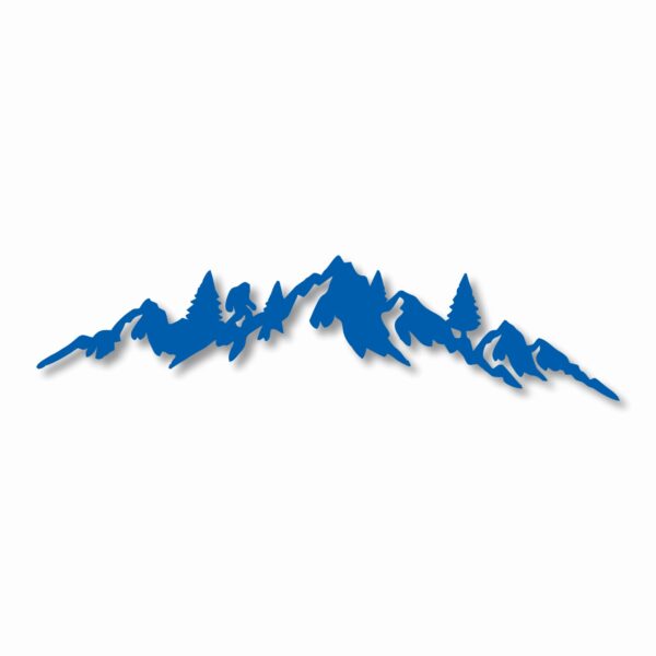 MOUNTAIN RANGE LANDSCAPE Sasquatch - Vinyl Decal Sticker - CHOOSE Size & Color