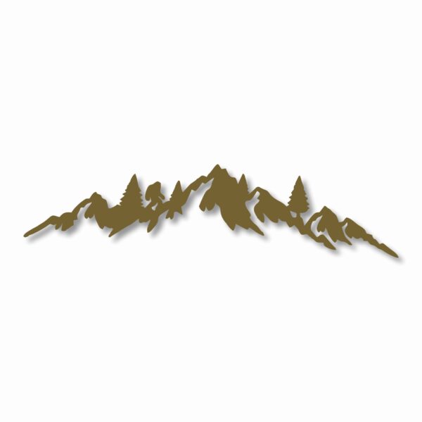 MOUNTAIN RANGE LANDSCAPE Sasquatch - Vinyl Decal Sticker - CHOOSE Size & Color