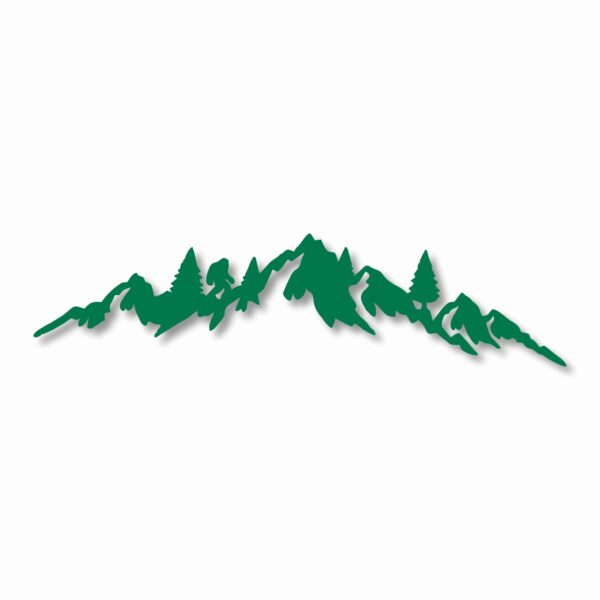 MOUNTAIN RANGE LANDSCAPE Sasquatch - Vinyl Decal Sticker - CHOOSE Size & Color