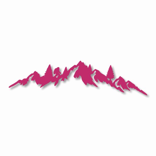 MOUNTAIN RANGE LANDSCAPE Sasquatch - Vinyl Decal Sticker - CHOOSE Size & Color