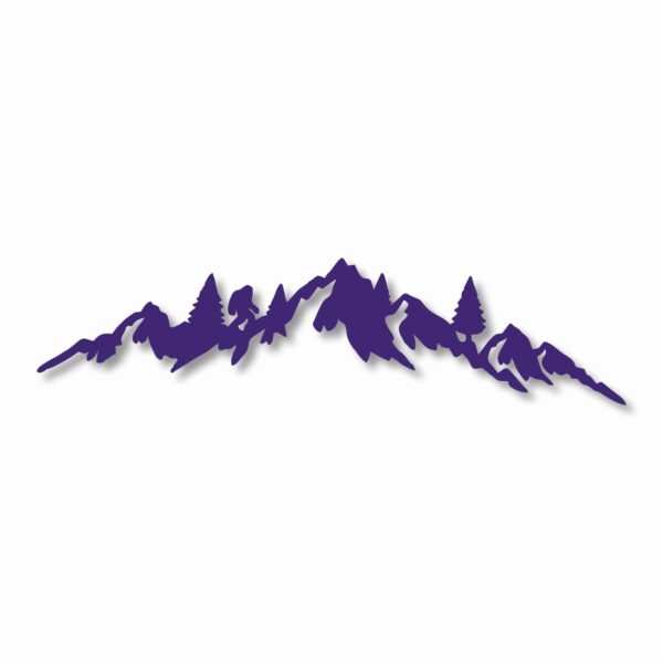 MOUNTAIN RANGE LANDSCAPE Sasquatch - Vinyl Decal Sticker - CHOOSE Size & Color