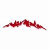 MOUNTAIN RANGE LANDSCAPE Sasquatch - Vinyl Decal Sticker - CHOOSE Size & Color