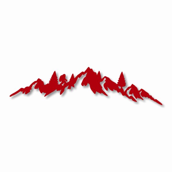 MOUNTAIN RANGE LANDSCAPE Sasquatch - Vinyl Decal Sticker - CHOOSE Size & Color