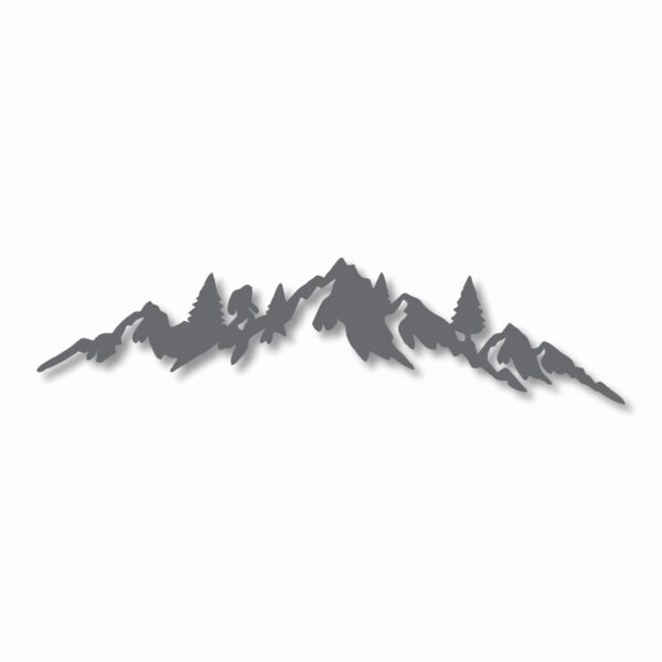 MOUNTAIN RANGE LANDSCAPE Sasquatch - Vinyl Decal Sticker - CHOOSE Size & Color