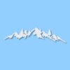 MOUNTAIN RANGE LANDSCAPE Sasquatch - Vinyl Decal Sticker - CHOOSE Size & Color