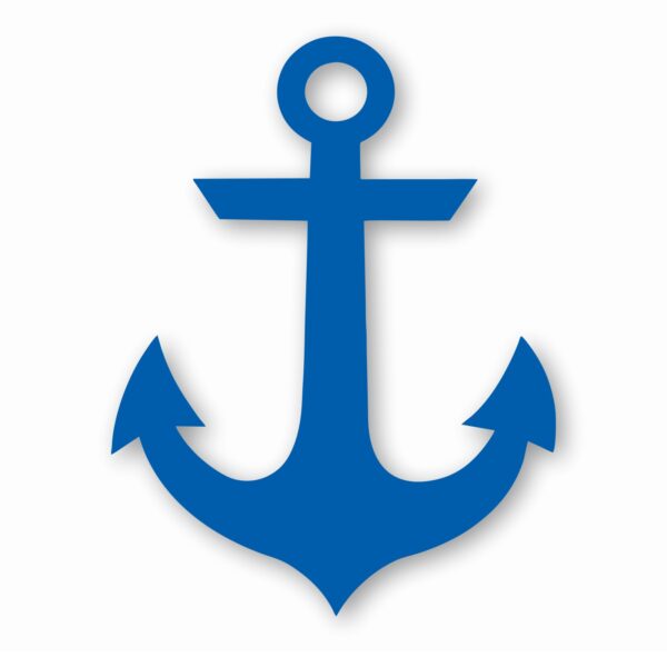 Anchor Nursery Nautical Ship Boat - Vinyl Decal Sticker - CHOOSE Size & Color