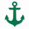Anchor Nursery Nautical Ship Boat - Vinyl Decal Sticker - CHOOSE Size & Color