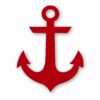 Anchor Nursery Nautical Ship Boat - Vinyl Decal Sticker - CHOOSE Size & Color