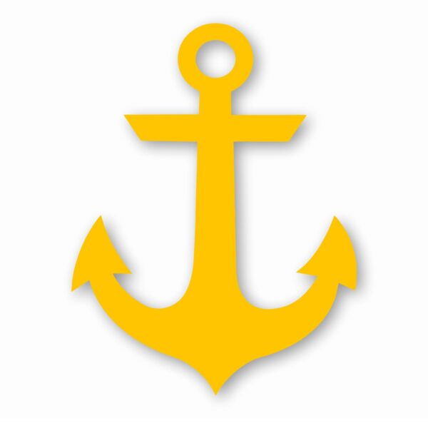 Anchor Nursery Nautical Ship Boat - Vinyl Decal Sticker - CHOOSE Size & Color