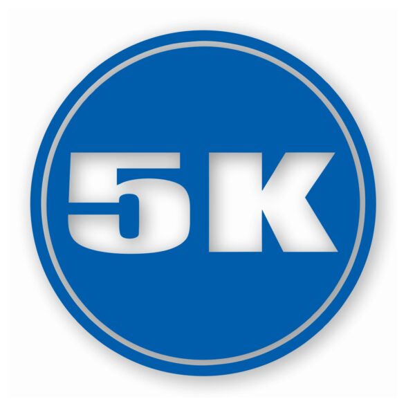 5k Circle 3.1 Miles Marathon - Vinyl Decal Sticker - CHOOSE Size & Color