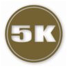 5k Circle 3.1 Miles Marathon - Vinyl Decal Sticker - CHOOSE Size & Color