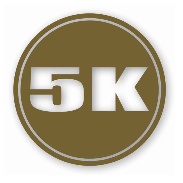 5k Circle 3.1 Miles Marathon - Vinyl Decal Sticker - CHOOSE Size & Color