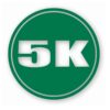 5k Circle 3.1 Miles Marathon - Vinyl Decal Sticker - CHOOSE Size & Color