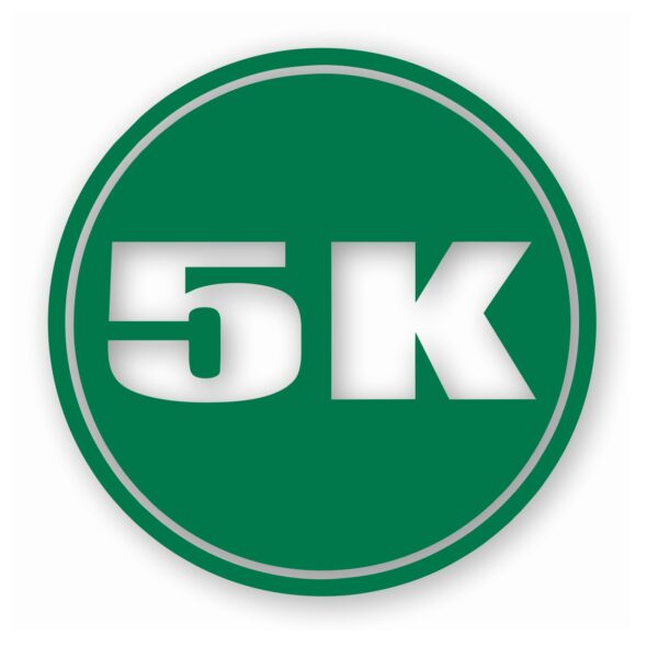 5k Circle 3.1 Miles Marathon - Vinyl Decal Sticker - CHOOSE Size & Color