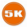 5k Circle 3.1 Miles Marathon - Vinyl Decal Sticker - CHOOSE Size & Color