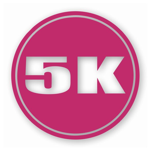 5k Circle 3.1 Miles Marathon - Vinyl Decal Sticker - CHOOSE Size & Color
