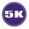 5k Circle 3.1 Miles Marathon - Vinyl Decal Sticker - CHOOSE Size & Color