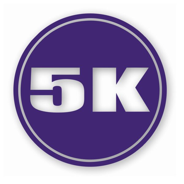 5k Circle 3.1 Miles Marathon - Vinyl Decal Sticker - CHOOSE Size & Color